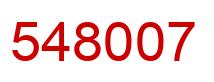 Número 548007 imagen rojo