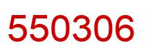 Number 550306 red image