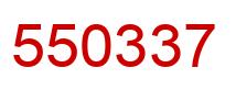 Número 550337 imagen rojo