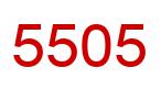 Number 5505 red image
