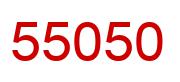 Number 55050 red image