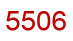 Number 5506 red image