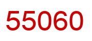 Number 55060 red image