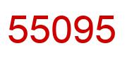 Number 55095 red image