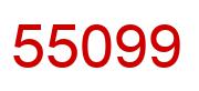 Number 55099 red image