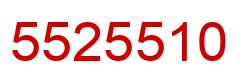 Number 5525510 red image