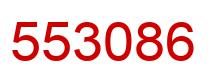 Number 553086 red image