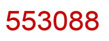 Number 553088 red image