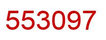 Number 553097 red image