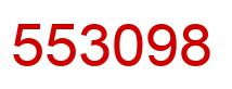 Number 553098 red image