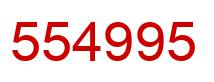 Number 554995 red image