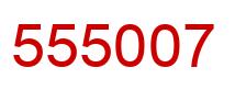 Number 555007 red image