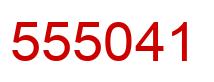 Number 555041 red image