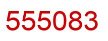 Number 555083 red image