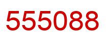 Number 555088 red image