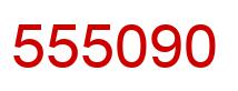 Number 555090 red image