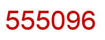 Number 555096 red image
