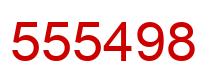 Number 555498 red image