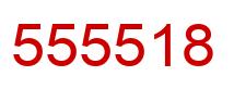 Número 555518 imagen rojo