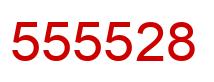 Number 555528 red image