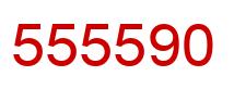 Number 555590 red image