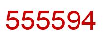 Number 555594 red image