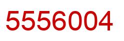 Number 5556004 red image