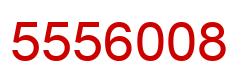 Number 5556008 red image