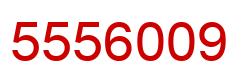 Number 5556009 red image