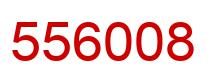 Number 556008 red image