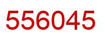 Number 556045 red image