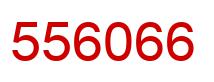 Number 556066 red image