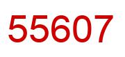 Number 55607 red image