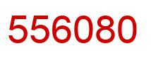 Number 556080 red image