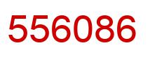Number 556086 red image