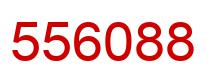 Number 556088 red image