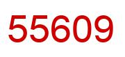 Number 55609 red image