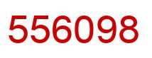 Number 556098 red image
