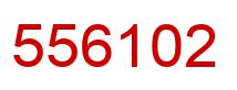 Número 556102 imagen rojo