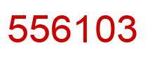 Number 556103 red image
