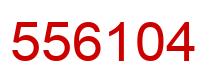 Number 556104 red image