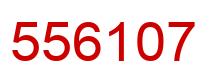 Number 556107 red image