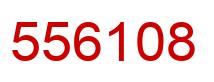 Number 556108 red image