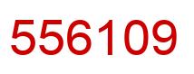 Número 556109 imagen rojo