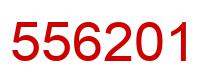Number 556201 red image