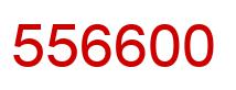 Number 556600 red image