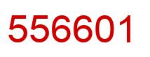 Number 556601 red image