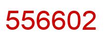 Number 556602 red image