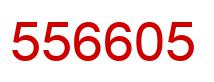 Number 556605 red image