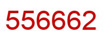 Número 556662 imagen rojo